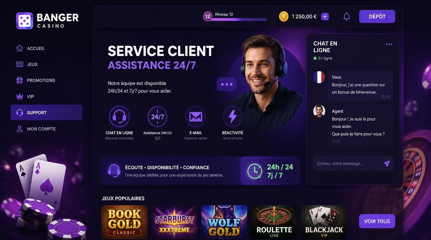 Support client à l’œuvre, chat instantané et assistance visible